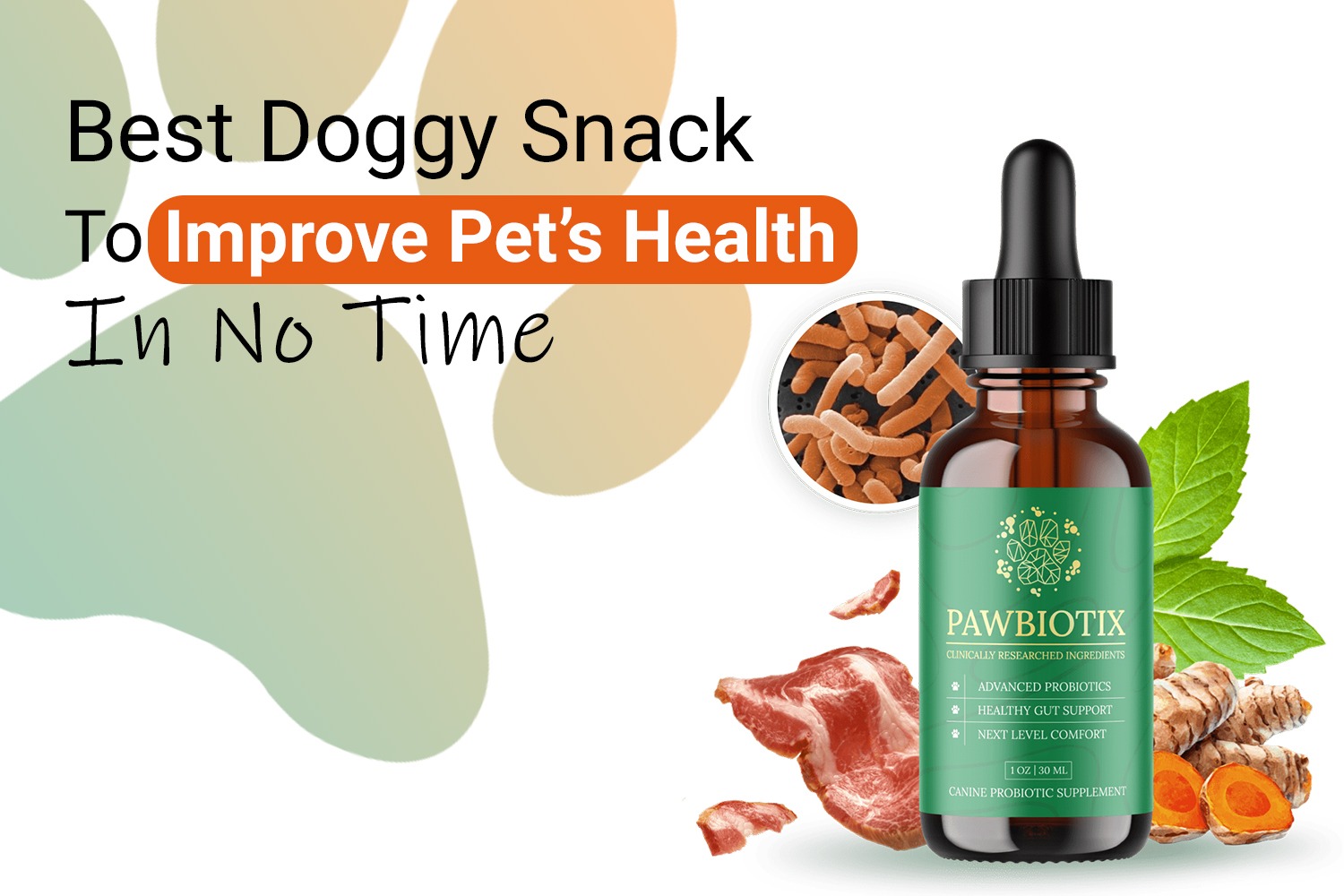 PawBiotix dog probiotic supplement — sponsored product image