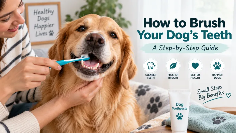 How to brush your dog's teeth step-by-step guide cover