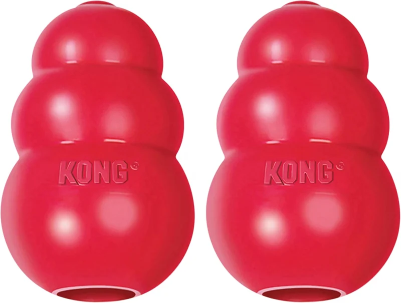 KONG Classic red natural-rubber stuffable dog chew toy