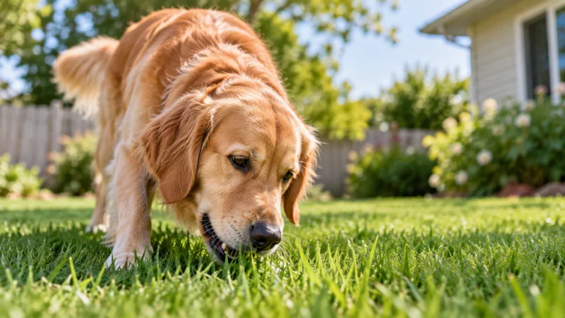 Why do dogs eat grass guide cover
