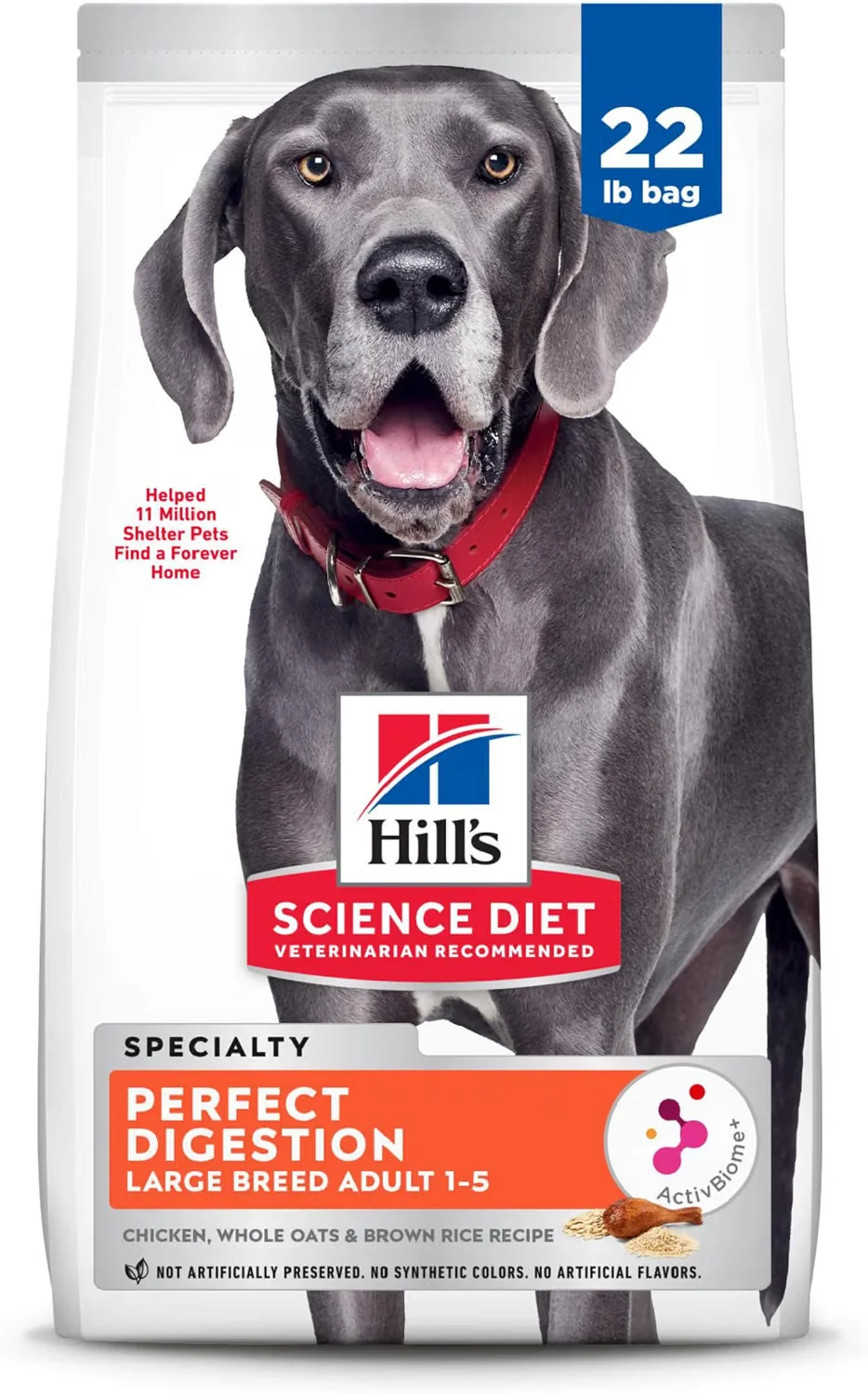Hill's Science Diet Adult Perfect Digestion Large Breed dry dog food bag