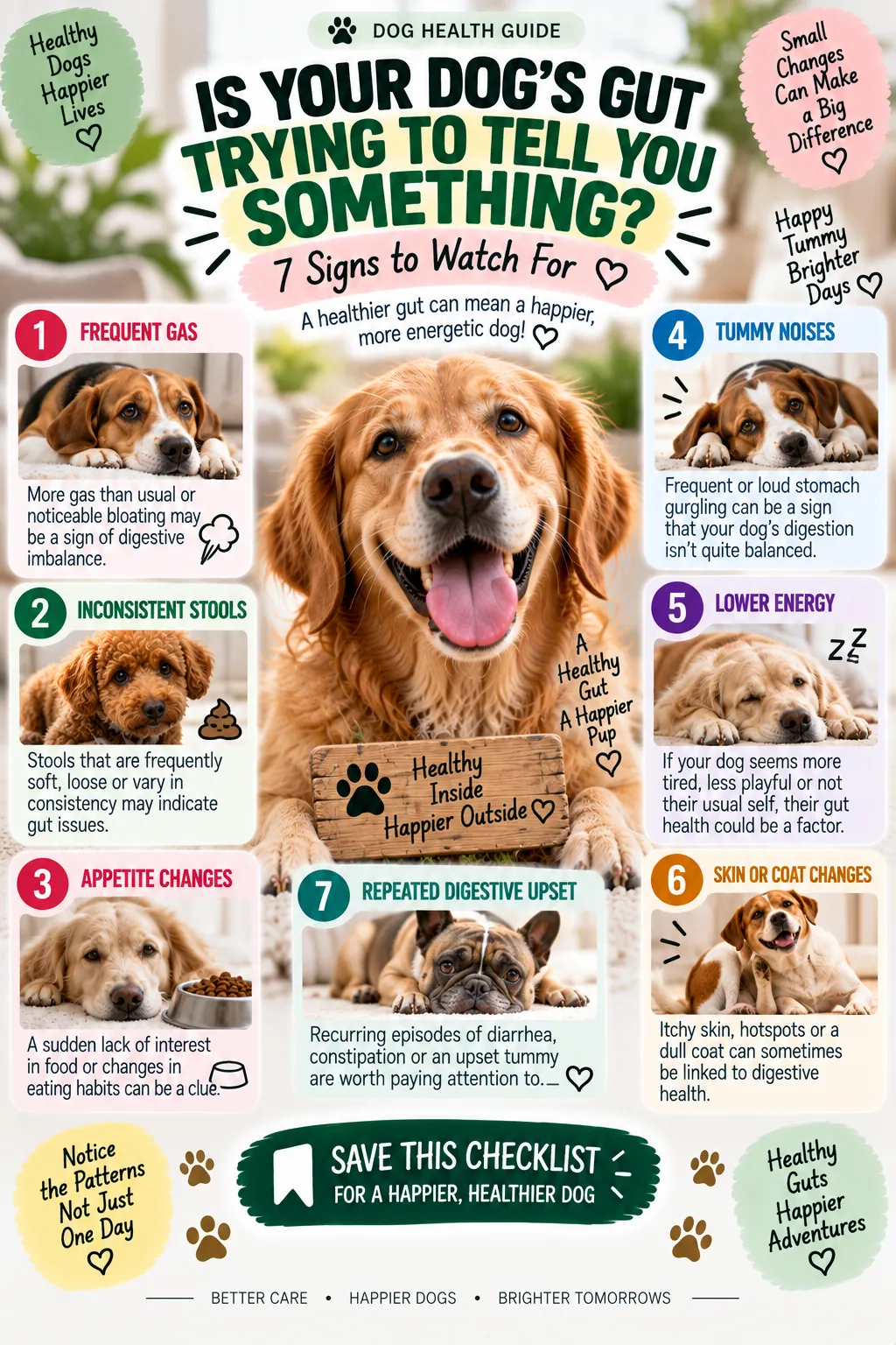 Infographic: 7 signs your dog's gut may need more support